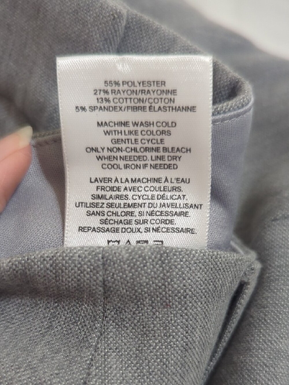 Express Skinny Mid Rise Stretch+, Color Gray Size 4 - Picture 13 of 13